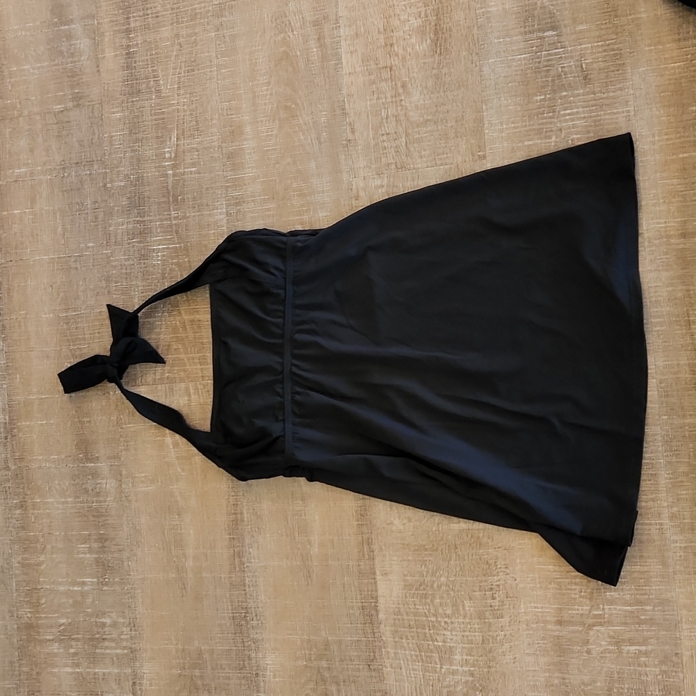 Lands End Black swim dress